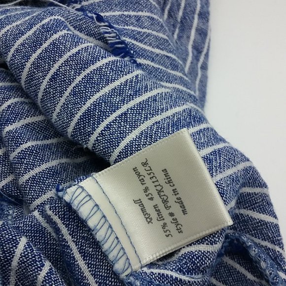 Francesca's Talia Striped Chambray Shift Dress - Picture 8 of 16